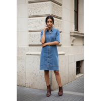 Denim Dress Vicky Blue