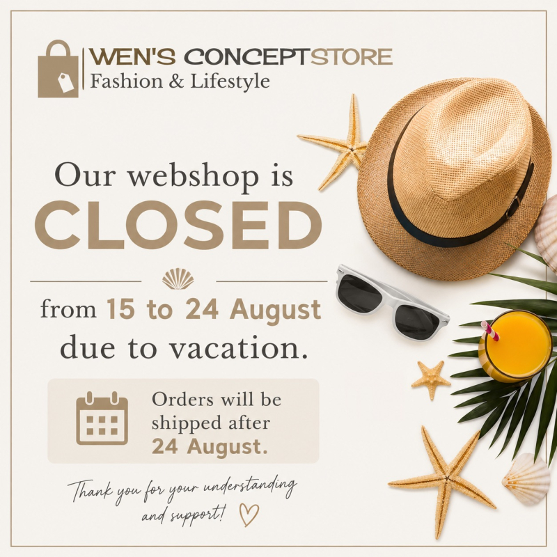 We are on holiday until the 24th of August!