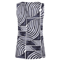 Top Britt Navy Print