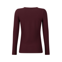 Travel rib long sleeve June Bordeaux