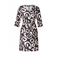 Dress black/off white print Rochelle