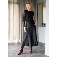 Skirt Asmea Black Satin