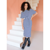 Dress Vivi Off white/Night Blue