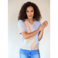 Top Vilou Blue Orange