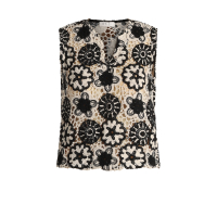 Top Ceylin knitted black print
