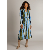 Maxi Dress Hiltje Blue and Green
