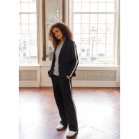 Pants Mandy Black with white stripe