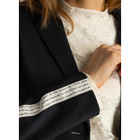 Blazer Marta Black with white stripe