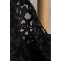 Long sleeve Maira Black flower embroidery