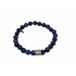 Beaded Men Bracelet Black & Dark Blue