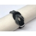 Bracelet with Knot in the color Black & Grey Print