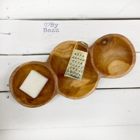 Bowl with three compartments