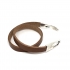 Leather Bracelet Brown & Belt Lock