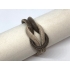 Bracelet round with Knot in the color Beige & Brown