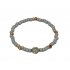 Miyuki Bracelet  Grey/Blue & Rose