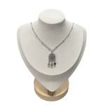 Necklace Jasseron Balls with Ibiza Charm & Yellow Bead