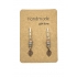 Earrings DQ Silver & Miyuki Beads and Silver Leaf charm