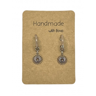 Earrings DQ Silver and Taupe & Ibiza Charm
