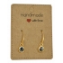 Earrings DQ Gold & Stone Grey