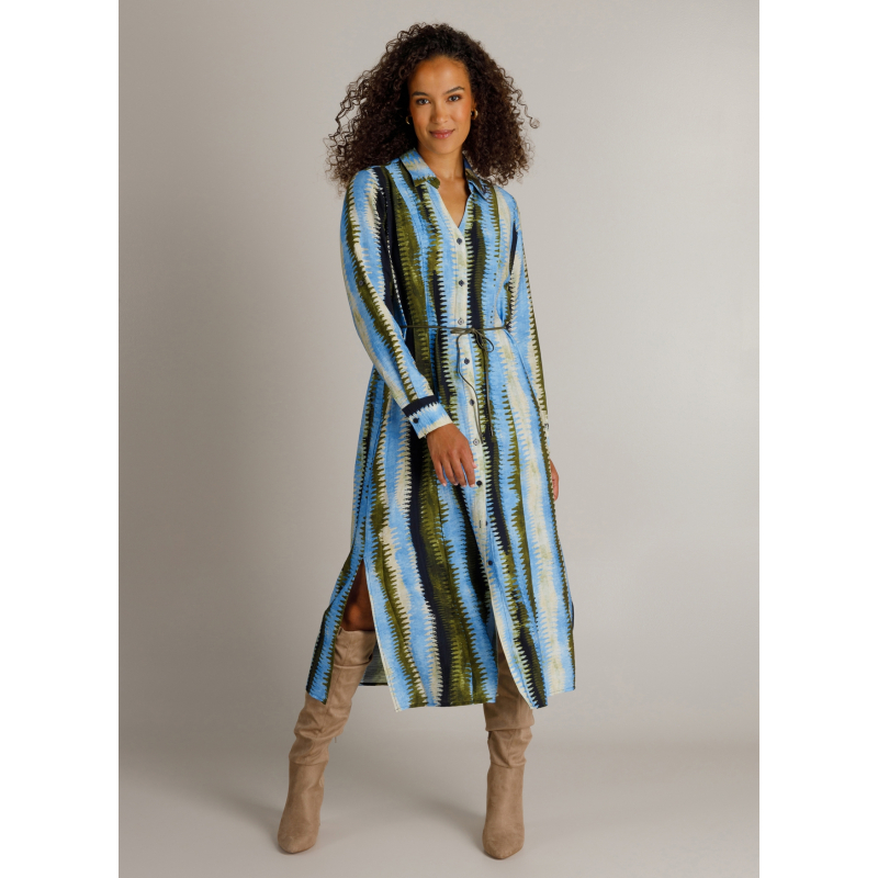 Maxi Dress Hiltje Blue and Green