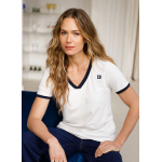 T Shirt Haylen white and blue