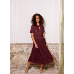 Skirt Mirja Dark Red Glitter