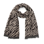 Scarf Coffee Zebra print
