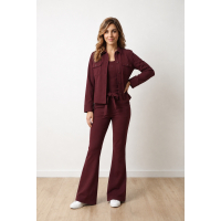 Travel flaire pants Belle Bordeaux 