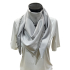 Handmade Light grey scarf with charms