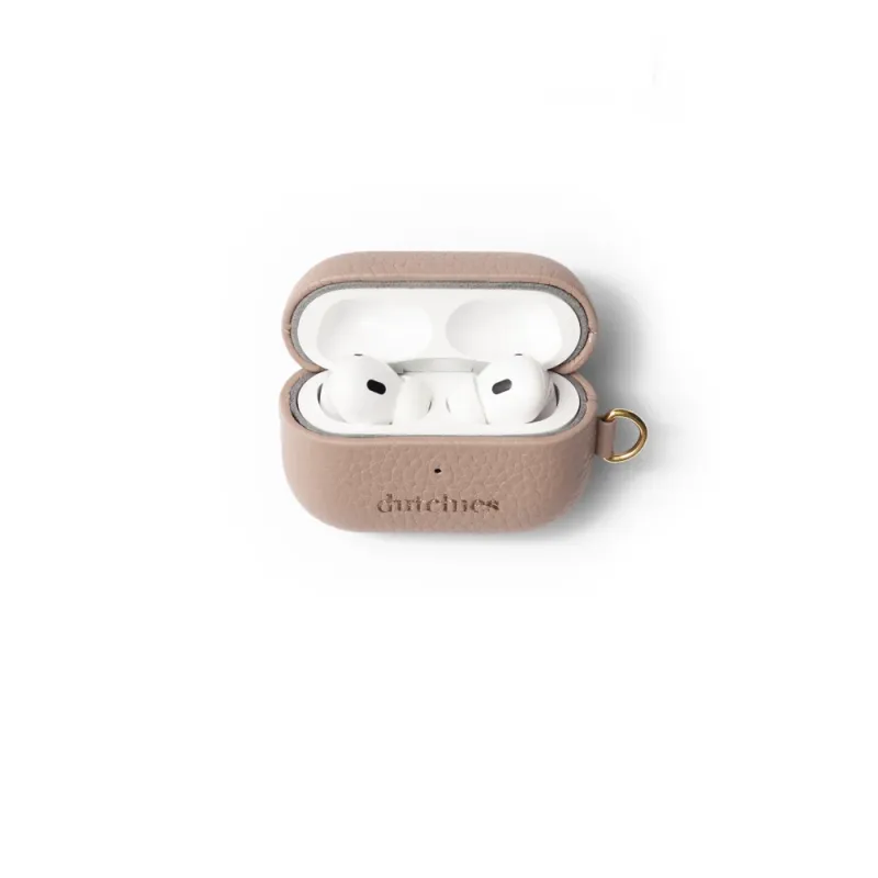Leather AirPods Case Beige