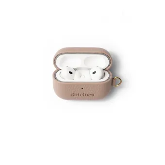 Leather AirPods Case Beige