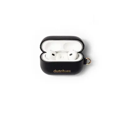 Leather AirPods Case Black