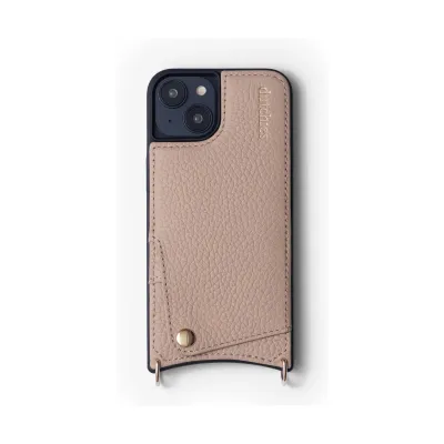 Leather iPhone Phone Case Beige