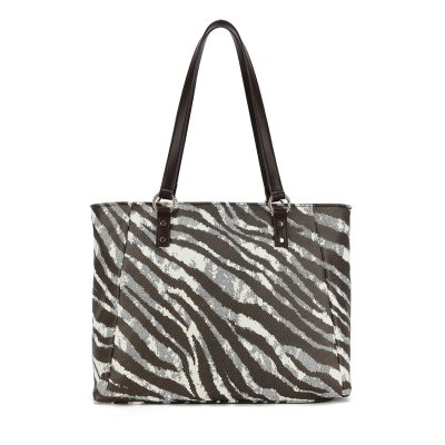Shopper Bag Zebra Brown  Print