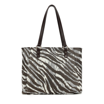 Shopper Bag Zebra Brown  Print