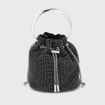 Strass Bucket Handbag Black