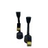 Set 2 Candle Holders Black