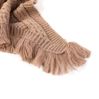 Knitted triangle scarf Khaki 