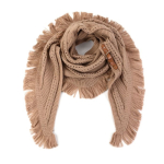 Knitted triangle scarf Khaki 