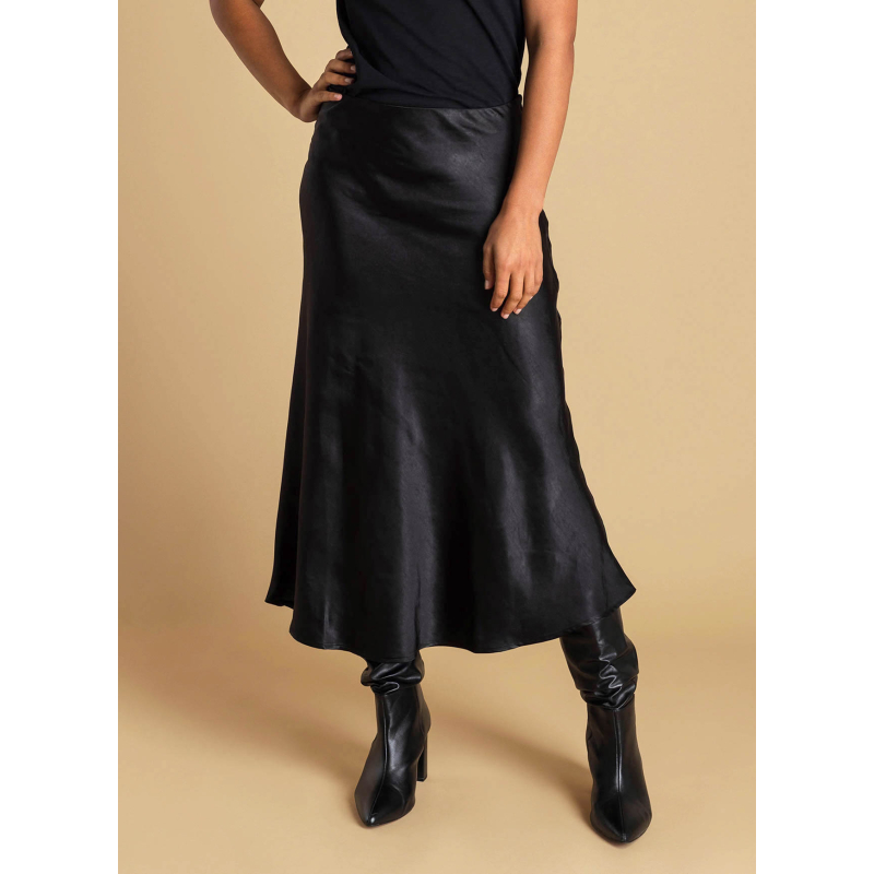 Skirt Asmea Black Satin