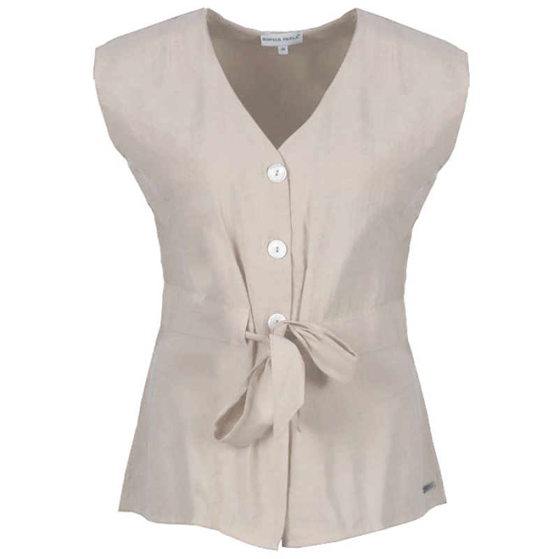 Top Donna ecru 