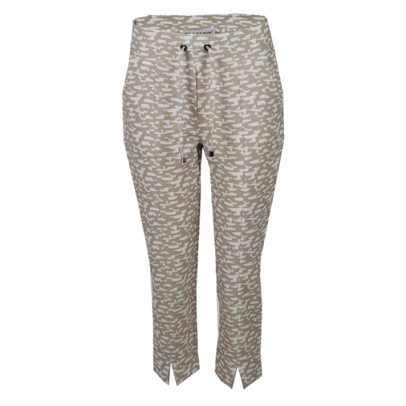 Capri pants Serina Beige print