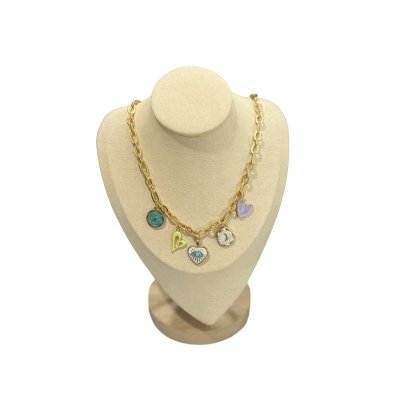 Necklace SST gold & eye charm Necklace SST gold & eye charm