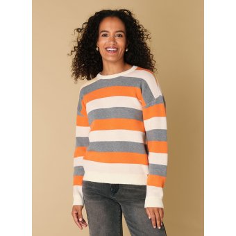 Jersey orange/grey and off white Rika