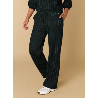 Jersey pants Rovenna Black with stripe