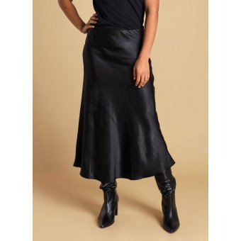 Skirt Asmea Black Satin