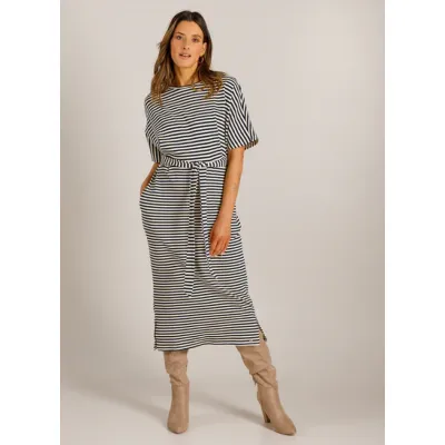 Dress Vivi Off white/Night Blue