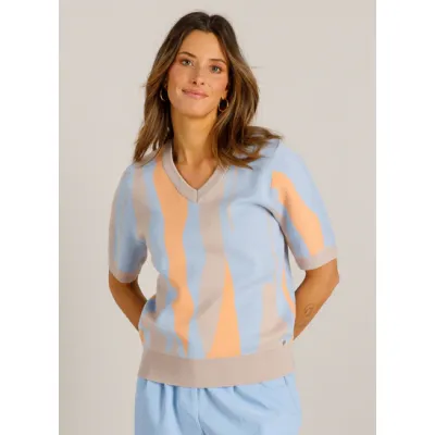 Top Vilou Blue Orange