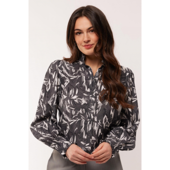 Charmy Blouse Grey Print