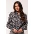 Charmy Blouse Grey Print